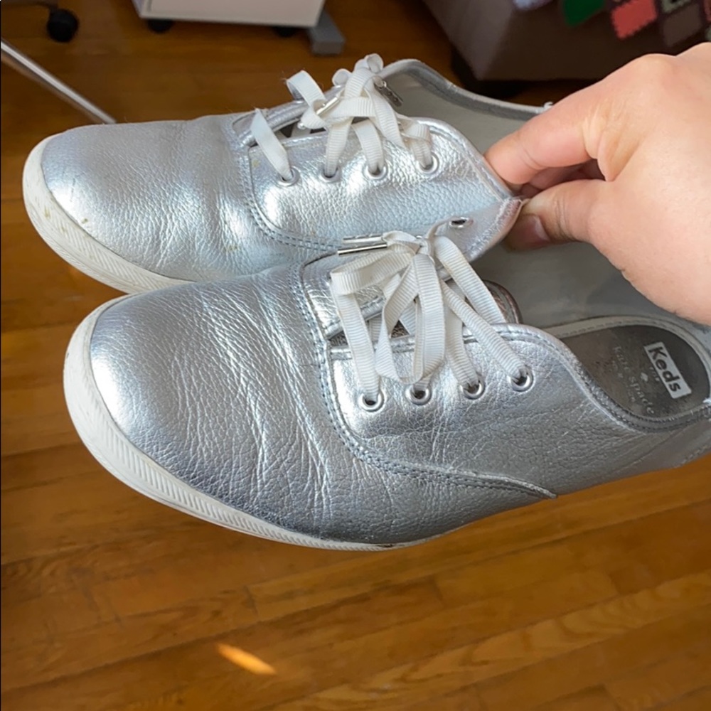 Keds Champion Silver Leather sneaker, sz 8.5